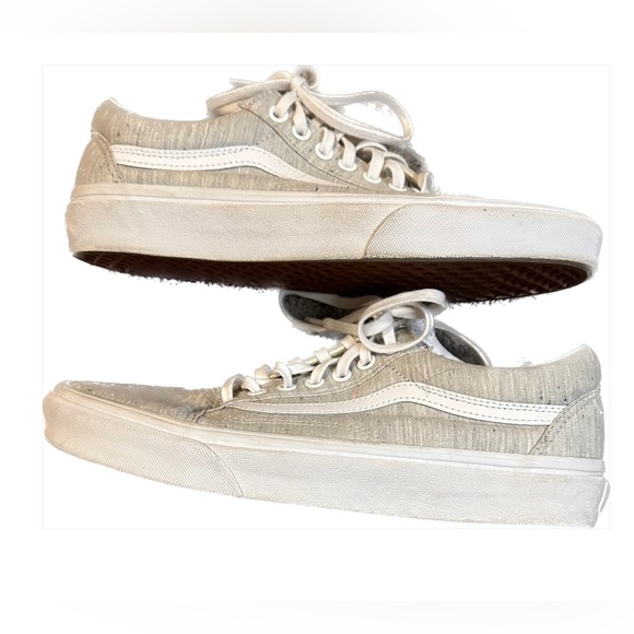 Vans old skool light grey and white size 7.5 - Picture 4 of 6